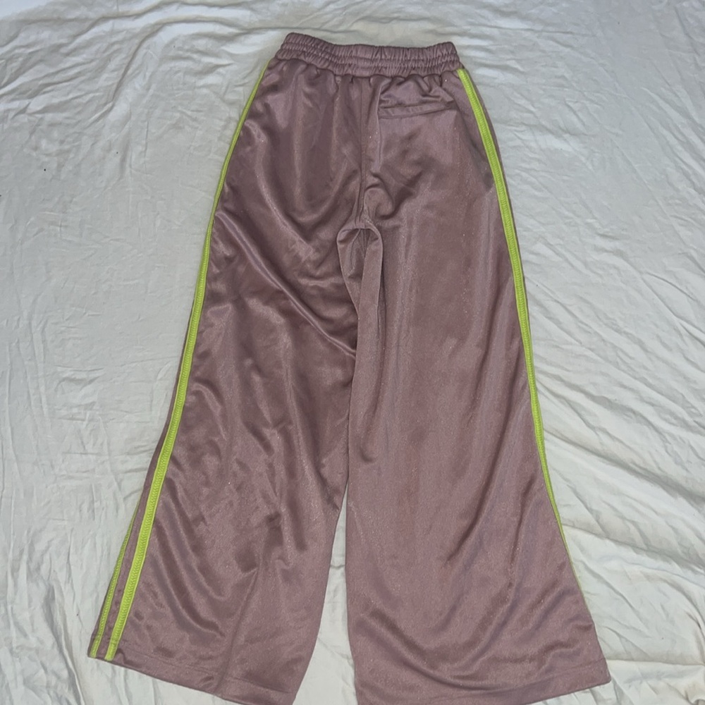 BDG Wide Leg Track Pants tan/lime green size XS - Picture 7 of 10